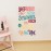 Colorful Inspirational Quote Wall Decal-Youre Braver Than You Believe,Stronger Than You Seem,Smarter Than You Think, Positive Quote Sticker for Kids Room Nursery,Classroom Decor
