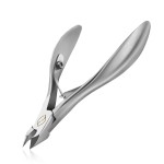FERYES Cuticle Clippers 1/2 Jaw - Professional Cuticle Cutter Nail Cuticle Remover Tool, Nail Skin Clipper Hangnail Trimmer - SILVER