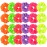 24 Pcs Neon Scrunchies for Hair 80s Neon Hair Accessories for Women Scrunchy Tie Elastic Hairbands Solid Color Ponytail Scrunchy