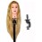 Bellrino 30 (Long and thick) Cosmetology Mannequin Manikin Training Head with Synthetic Fiber with Table Clamp Holder (NATALIE+SET-NEW)