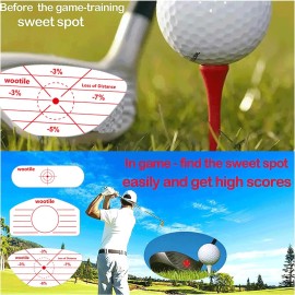 Golf Driver Impact Tape Labels 180Pcs Golf Impact Stickers Golf Clubs Labels for Swing Training Irons and Woods Iron Ball Hitting Recorder Standard Irons Woods Sticker,Training Aids for Swing Practice