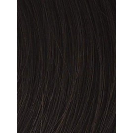 Natural Tone Hair Wrap HT4 Darkest Brown - Christie Brinkley 6 Overall Length Heat Friendly Textured Hairpiece Fun Bun Chignon