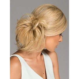 Natural Tone Hair Wrap HT4 Darkest Brown - Christie Brinkley 6 Overall Length Heat Friendly Textured Hairpiece Fun Bun Chignon