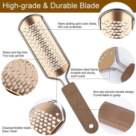 2 Pack Pedicure Rasp Foot File Callus Remover, Professional Foot Scrubber Remove Dead Skin Cracked for Wet and Dry Feet 2 Pack Pedicure Rasp Foot File Callus Remover, Professional Foot Scrubber Remove Dead Skin Cracked for Wet and Dry Feet