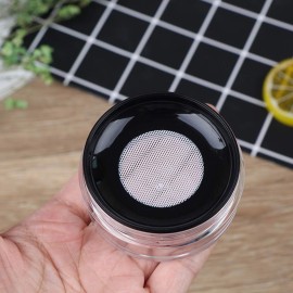 AKOAK Capacity 10 ml(0.33 oz) No Leaks Empty Reusable Plastic Loose Powder Compact Container DIY Makeup Powder Case with Sponge Powder Puff,Elasticated Net Sifter and Threaded Screw Lid AKOAK Capacity 10 ml(0.33 oz) No Leaks Empty Reusable Plastic Loose Powder Compact Container DIY Makeup Powder Case with Sponge Powder Puff,Elasticated Net Sifter and Threaded Screw Lid