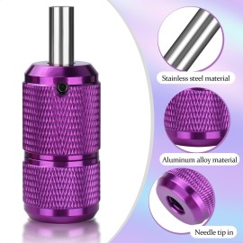 ATOMUS 25mm Tattoo Grips Tubes Self-lock Aluminum Alloy Tattoo Gun Grip Auto Self Locking Handle for Tattoo Machine Supply Body Art Tattoo Machine Parts (Purple) ATOMUS 25mm Tattoo Grips Tubes Self-lock Aluminum Alloy Tattoo Gun Grip Auto Self Locking Handle for Tattoo Machine Supply Body Art Tattoo Machine Parts (Purple)