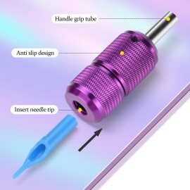 ATOMUS 25mm Tattoo Grips Tubes Self-lock Aluminum Alloy Tattoo Gun Grip Auto Self Locking Handle for Tattoo Machine Supply Body Art Tattoo Machine Parts (Purple) ATOMUS 25mm Tattoo Grips Tubes Self-lock Aluminum Alloy Tattoo Gun Grip Auto Self Locking Handle for Tattoo Machine Supply Body Art Tattoo Machine Parts (Purple)