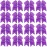 16PCS 8 Large Cheer Hair Bows Ponytail Holder Elastic Band Handmade for Cheerleading Teen Girls College Sports (Purple, 1 Count (Pack of 16))