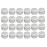 XINGZI 24PCS 15ml 0.5oz Refillable Clear Empty Plastic Cosmetic Containers Jars with White Plastic Screw Cap Lid for Lotions Creams Nail Powder Eye Shadow Plastic Storage Containers for Domestic Use