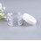 XINGZI 24PCS 15ml 0.5oz Refillable Clear Empty Plastic Cosmetic Containers Jars with White Plastic Screw Cap Lid for Lotions Creams Nail Powder Eye Shadow Plastic Storage Containers for Domestic Use
