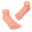 krofaue Practice Fake Foot Model 1 Pair Flexible Soft Silicone Prosthetic Manicure Tool for Nail Tips Art Training