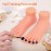 krofaue Practice Fake Foot Model 1 Pair Flexible Soft Silicone Prosthetic Manicure Tool for Nail Tips Art Training