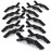 Deke Home - 4.3-Inch Alligator Hair Clips with Teeth - Professional Salon Hair Sectioning Clips for Styling, Cutting & Coloring - Non-Slip Grip, Durable Plastic, Black, Pack of 12