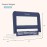 Dream On Me Lightweight Mesh Security Adjustable Bed Rail for Toddler, Breathable Mesh Fabric, Suitable for All Types of Beds, Reinforced Anchor System Bed Guard Rail, Navy