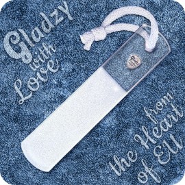 Genuine Czech Glass Foot File by GLADZY - Gentle Callus Remover Foot Rasp, Pedicure & Spa Rough Skin Scrubber, Two-Sided Etched Different Grit Surface, Professional Toenail & Heels Care, Made in EU Genuine Czech Glass Foot File by GLADZY - Gentle Callus Remover Foot Rasp, Pedicure & Spa Rough Skin Scrubber, Two-Sided Etched Different Grit Surface, Professional Toenail & Heels Care, Made in EU