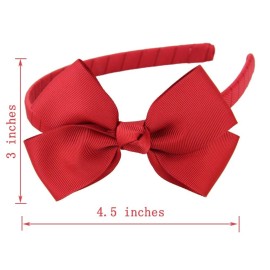 7Rainbows Cute Royal Blue Bow Headband for Girls Toddlers.