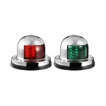 Partsam 2Pcs Marine Boat LED Bow Navigation Lights, Red Green Deck Port Side Starboard Sailing Signal for Pontoon Yacht Sailboat Speedboat Fishing Boats, IP67 Waterproof, DC 12V