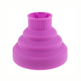 AINAAN Collapsible Silicone Hair Diffuser Attachment- The latest travel portable, 2019, Purple, silicone diffuser