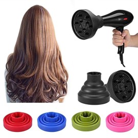 AINAAN Collapsible Silicone Hair Diffuser Attachment- The latest travel portable, 2019, Purple, silicone diffuser