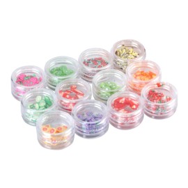 BinaryABC 3D Fruit Nail Art Slices,Summer Strawberry Nail Stickers Charms,DIY Nail Decorations Supplies(Fruit Style Random)