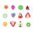 BinaryABC 3D Fruit Nail Art Slices,Summer Strawberry Nail Stickers Charms,DIY Nail Decorations Supplies(Fruit Style Random)
