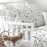 Levtex Baby Bailey Bear, Animals, Woodland, Charcoal, Beige, White -5PC Toddler Set - Neutral Kids Bedding - Reversible Quilt, Fitted Sheet, Flat Sheet, Standard Pillow Case, Decorative Pillow