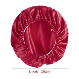 ROYBENS Satin Bonnet for Women - 4PCS Set, Bonnet for Sleeping, Silk Sleep Cap for Curly Hair, D