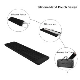 EIOKIT Heat Resistant Travel Mat Pouch for Hair Straighteners,Crimping Irons,Curling Wands,Flat Irons and Styling Tools