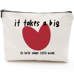 A Big Heart Teacher Thank You Gift: Graduation Gifts for Women - Makeup Bag