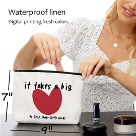A Big Heart Teacher Thank You Gift: Graduation Gifts for Women - Makeup Bag