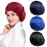 ROYBENS 4PCS Satin Bonnets for Women, Silk Hair Bonnet for Sleeping, Silky Sleep Cap for Curly Hair Braids, H