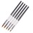 Wokoto 5 Pcs Professional Acrylic Nail Brushes Kit - Uv Gel Builder, Drawing, Flower Nail Painting Pen - 2/4/6/8/10