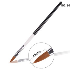 Wokoto 5 Pcs Professional Acrylic Nail Brushes Kit - Uv Gel Builder, Drawing, Flower Nail Painting Pen - 2/4/6/8/10 Wokoto 5 Pcs Professional Acrylic Nail Brushes Kit - Uv Gel Builder, Drawing, Flower Nail Painting Pen - 2/4/6/8/10