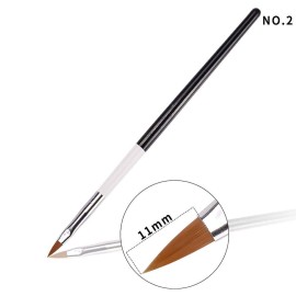 Wokoto 5 Pcs Professional Acrylic Nail Brushes Kit - Uv Gel Builder, Drawing, Flower Nail Painting Pen - 2/4/6/8/10 Wokoto 5 Pcs Professional Acrylic Nail Brushes Kit - Uv Gel Builder, Drawing, Flower Nail Painting Pen - 2/4/6/8/10