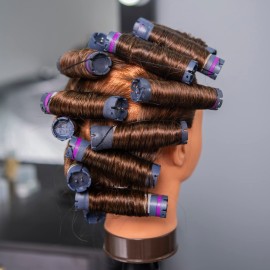 Traininghead 20-22 100% Human hair Mannequin head Training Head Cosmetology Manikin Head Doll Head with free Clamp