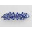 Faship Gorgeous Blue Rhinestone Crystal Floral Hair Barrette Clip