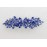 Faship Gorgeous Blue Rhinestone Crystal Floral Hair Barrette Clip