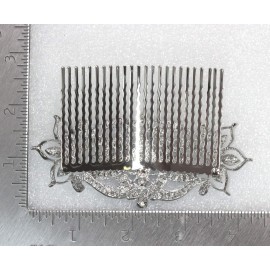 Faship Gorgeous Navy Blue Large Big Floral Hair Comb