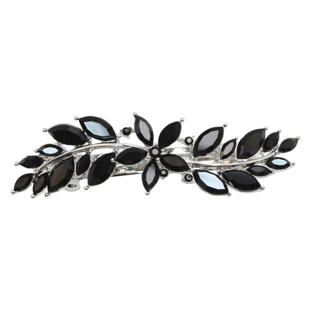 Faship Gorgeous Black Rhinestone Crystal Small Flower Hair Barrette Clip Faship Gorgeous Black Rhinestone Crystal Small Flower Hair Barrette Clip