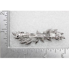 Faship Gorgeous Black Rhinestone Crystal Small Flower Hair Barrette Clip Faship Gorgeous Black Rhinestone Crystal Small Flower Hair Barrette Clip