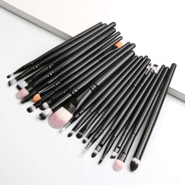 Eye Brush Set, Tenmon 20 Pieces Eyeshadow Eyeliner Blending Crease Kit Makeup Brushes Make Up Foundation Eyebrow Eyeliner Blush Cosmetic Concealer Brushes (Black)