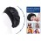 AKOAK 1 Pack Wide-Brimmed High-Elastic Headband Nightcap Ladies Bathing Chemotherapy Cap Hair Care Hat (Black)