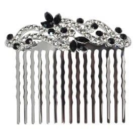 Faship Gorgeous Black Small Floral Hair Comb Faship Gorgeous Black Small Floral Hair Comb