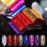40 Rolls Starry Sky Nail Foil Adhesive Transfer Sticker Tips, EBANKU Nail Art Stickers Tips Wraps Foil Transfer Adhesive Glitters Acrylic DIY Decoration Kit(4 Boxes)