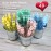 GIFTEXPRESS Valentine\'s Day Heart Shape Mini Bubble Wands for Kids - 48 Pack 4.25 Tall Assorted Pastel Color Heart Bubble Sticks - 5 mL Tube Non Toxic Bubbles Solution for Party Goodies Favors
