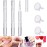 DNHCLL 3 Pack 3 ml Transparent Twist Pens Empty Nail Oil Pen with Brush Tip, Cosmetic Lip Gloss Container Applicators Eyelash Growth Liquid Tube With 3 Pack Funnels for Women Female Girls