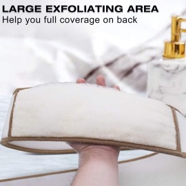 50 Inch Extra Long Natural Exfoliating Loofah Luffa Back Scrubber for Shower for Men Women, Deep Clean & Invigorate Your Skin Back Scrubber