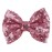 Love Fairy Girl\'s Lovely Fashion Bow Hairpin Sequins Hair Clip for Daily Life Travel Party Festivals (Pink )