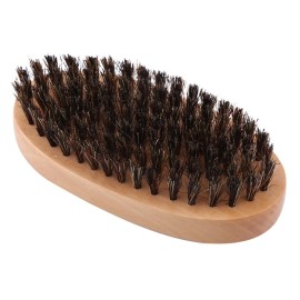 Beard Brush For Men, Wood Handle Beard Grooming Comb Brush Helps Softening and Conditioning