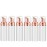 Lil Ray 2 Oz Empty White Foam Pump Bottle, Foamer Soap Dispenser for Lash Shampoo, Hand Soap, Foaming Cleaner(Rose Gold Pump, 6 PCS)